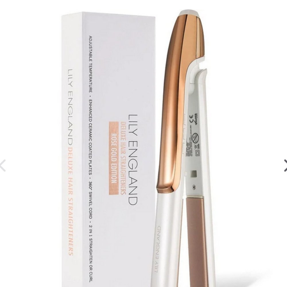 Lily England Deluxe Hair Straightener - Rose Gold